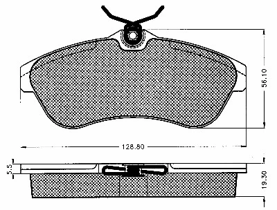 Kit de plaquettes de frein, frein à disque BSF 10240