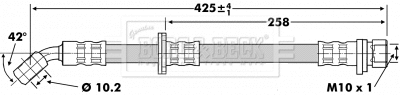 Flexible de frein BORG & BECK BBH6743