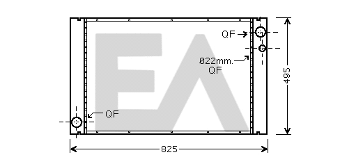 Radiateur, refroidissement du moteur EACLIMA 31R02056