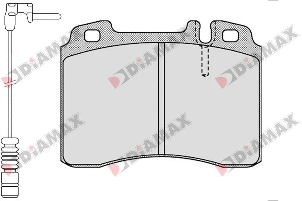 Kit de plaquettes de frein, frein à disque DIAMAX N09336A