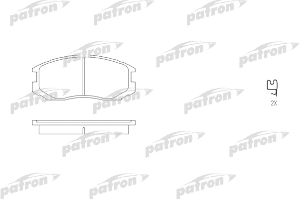 Kit de plaquettes de frein, frein à disque PATRON PBP759