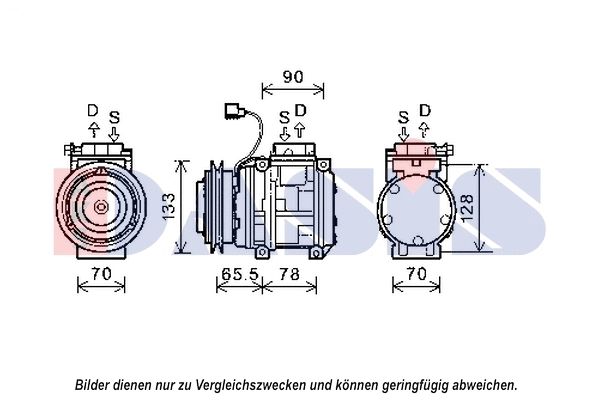 Compresseur, climatisation AKS DASIS 852574N