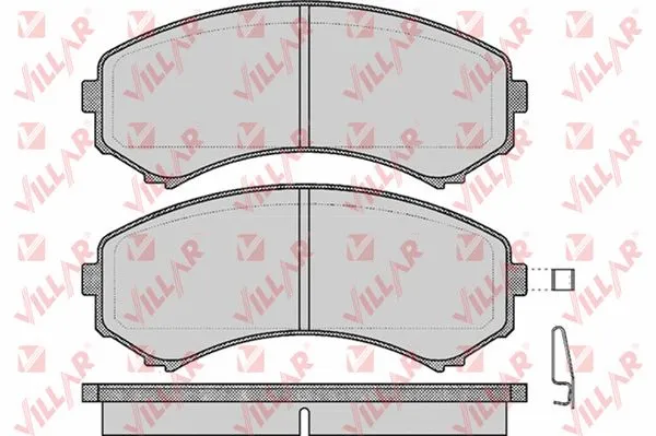 Kit de plaquettes de frein, frein à disque VILLAR 626.0569