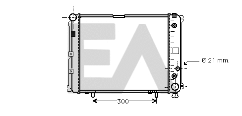 Radiateur, refroidissement du moteur EACLIMA 31R50061
