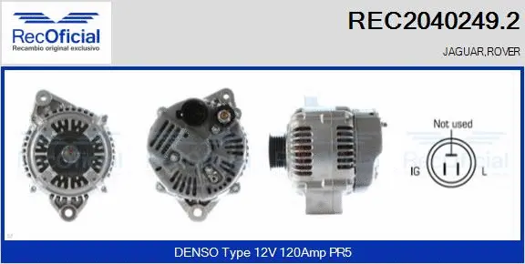 Alternateur RECOFICIAL REC2040249.2