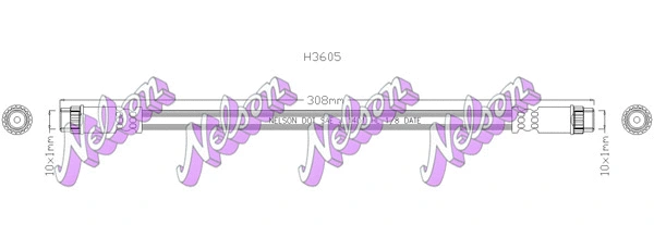 Flexible de frein KAWE H3605