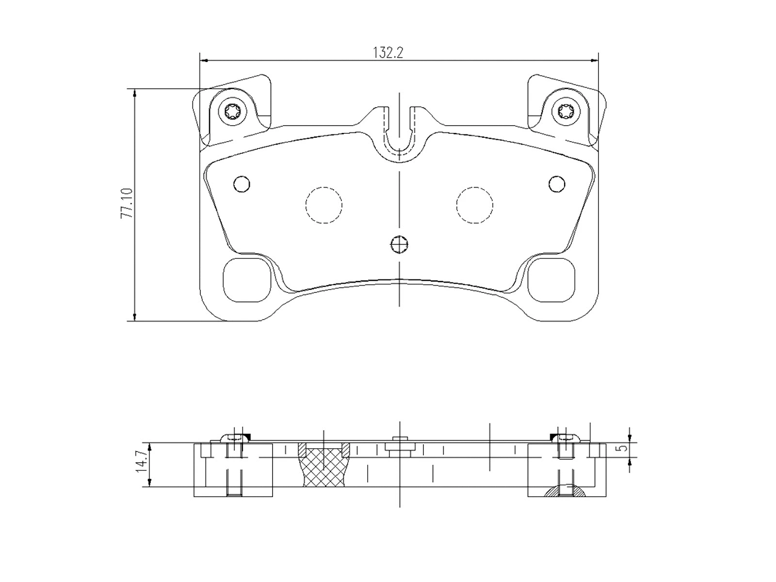 Kit de plaquettes de frein, frein à disque A.Z. Meisterteile AZMT-44-022-1308