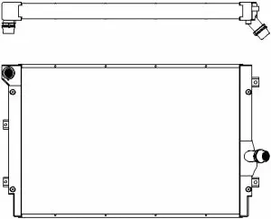 Radiateur, refroidissement du moteur SAKURA Automotive 4062-1001