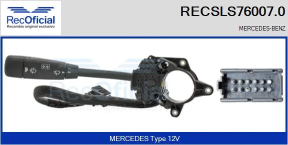Commutateur de colonne de direction RECOFICIAL RECSLS76007.0