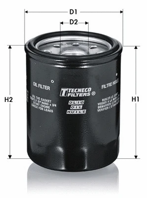 Filtre à huile TECNECO FILTERS OL198J
