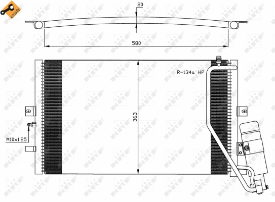Condenseur, climatisation NRF 35558