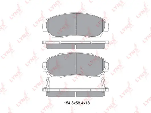 Kit de plaquettes de frein, frein à disque LYNXAUTO BD-3435