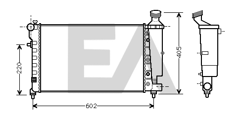 Radiateur, refroidissement du moteur EACLIMA 31R10099