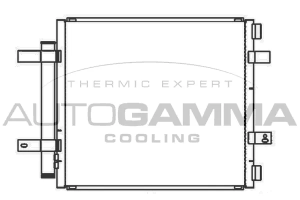 Condenseur, climatisation AUTOGAMMA 107185