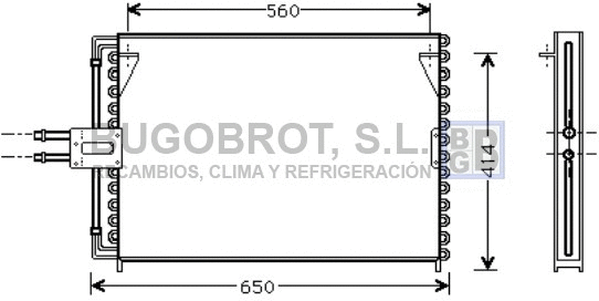 Condenseur, climatisation BUGOBROT 62-RT5189