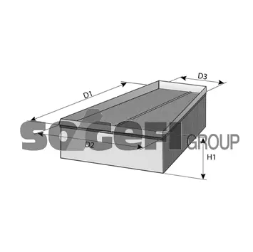 Filtre, air de l'habitacle SogefiPro PC8280