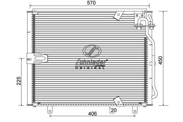Condenseur, climatisation SCHNIEDER AUTOTECH BMS85.00058