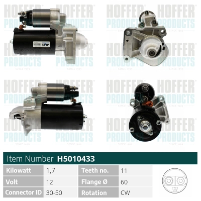 Démarreur HOFFER H5010433