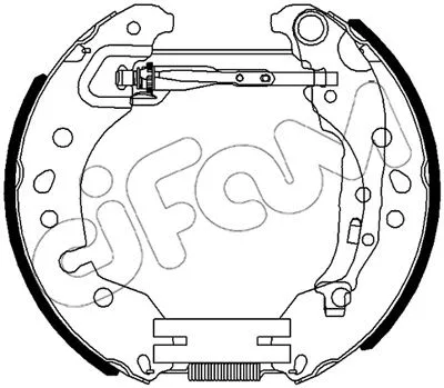 Jeu de mâchoires de frein CIFAM 151-515