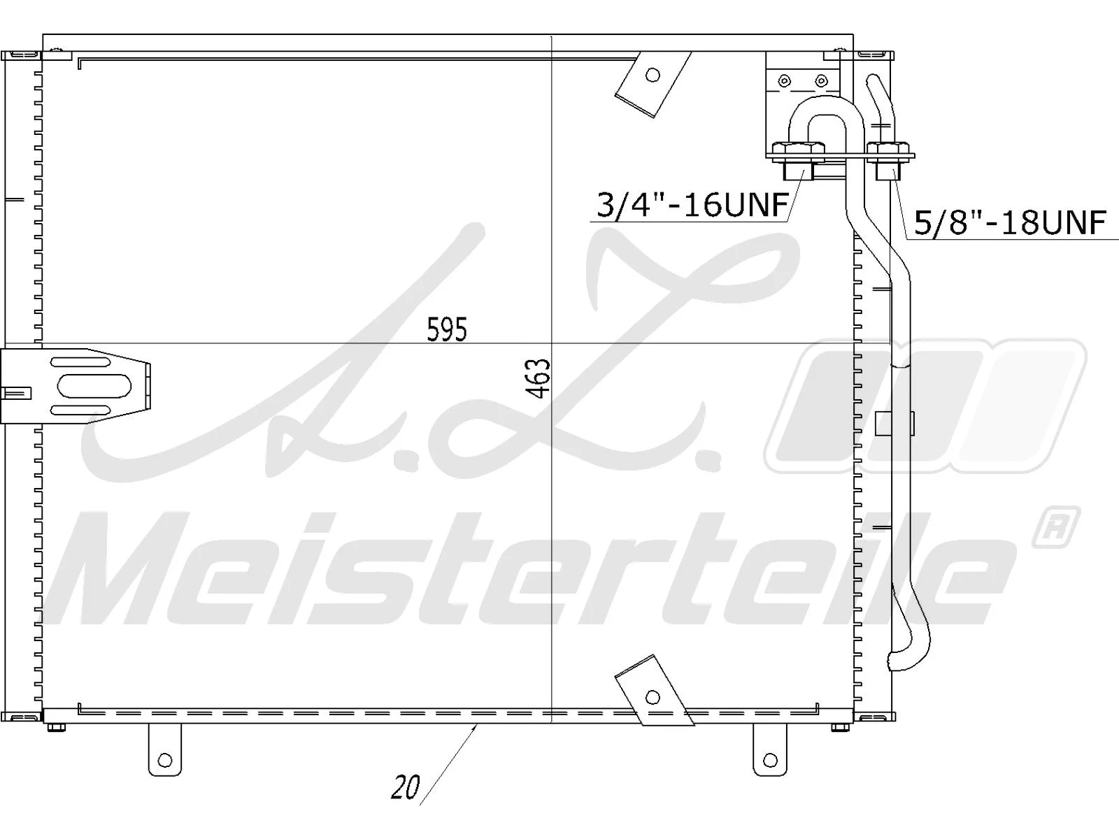 Condenseur, climatisation A.Z. Meisterteile AZMT-45-030-1475
