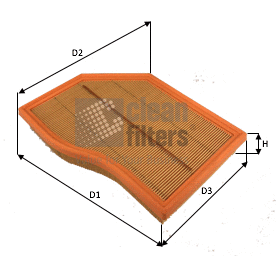 Filtre à air CLEAN FILTERS MA3493