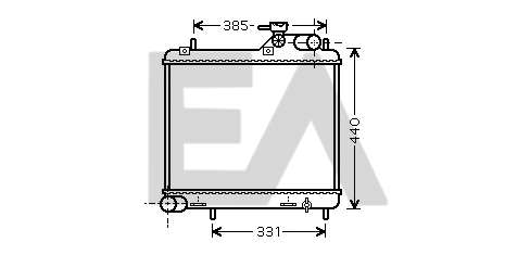 Radiateur, refroidissement du moteur EACLIMA 31R28043