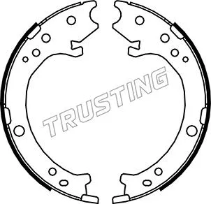 Jeu de mâchoires de frein, frein de stationnement TRUSTING 044.025