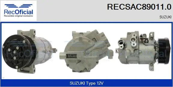 Compresseur, climatisation RECOFICIAL RECSAC89011.0