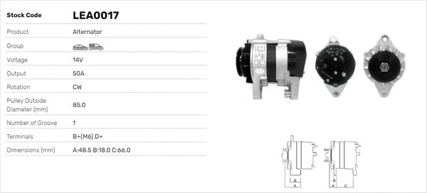Alternateur LUSA LEA0017