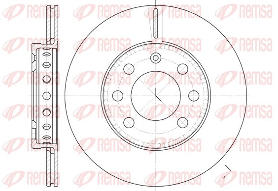 Disque de frein REMSA 6595.00