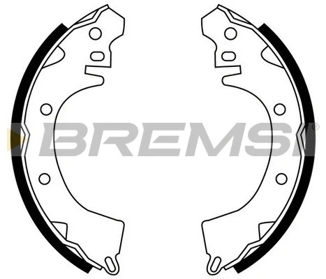 Jeu de mâchoires de frein BREMSI GF0815