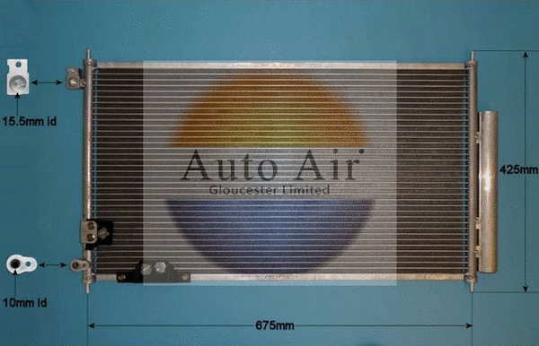 Condenseur, climatisation AUTO AIR GLOUCESTER 16-9932
