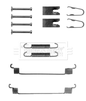 Kit d'accessoires, mâchoire de frein BORG & BECK BBK6147