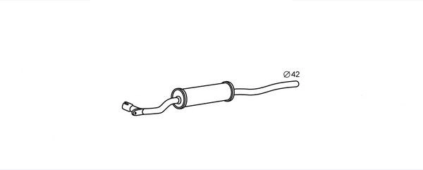 Silencieux avant HELLA 8LB 366 020-011