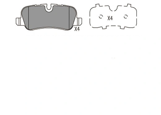 Kit de plaquettes de frein, frein à disque KLAXCAR FRANCE 24087z