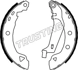 Jeu de mâchoires de frein TRUSTING 004.008Y