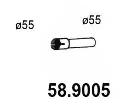 Tuyau d'échappement ASSO 58.9005