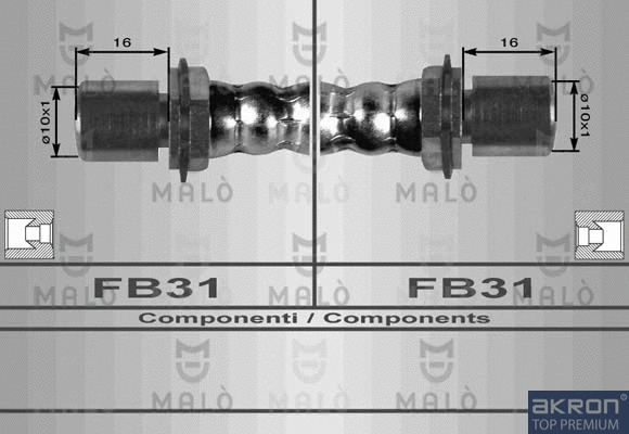 Flexible de frein AKRON-MALÒ 8538