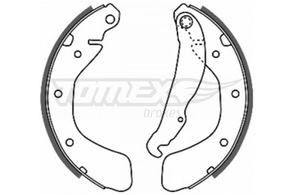 Jeu de mâchoires de frein TOMEX Brakes TX 20-17