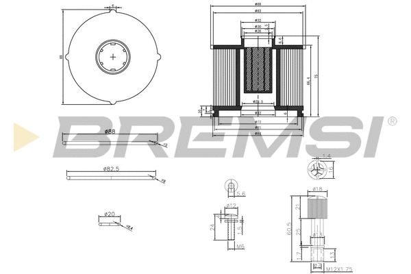 Filtre à carburant BREMSI FE0040