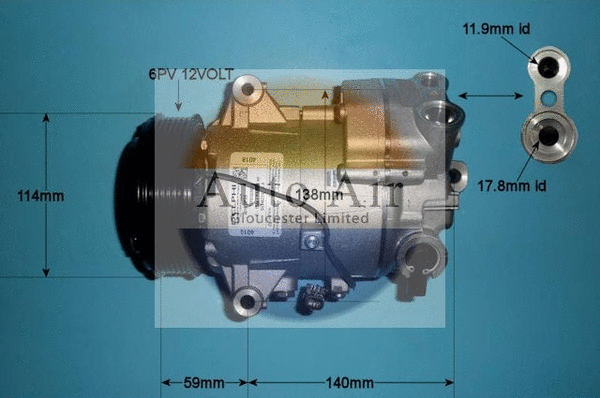 Compresseur, climatisation AUTO AIR GLOUCESTER 14-7479