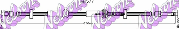 Flexible de frein KAWE H7577