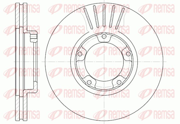 Disque de frein REMSA 61247.10