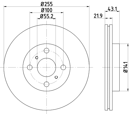 Disque de frein NISSHINBO ND1024