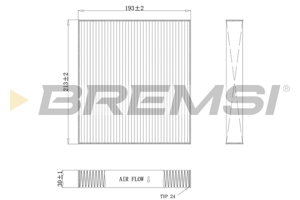Filtre, air de l'habitacle BREMSI FC0075C
