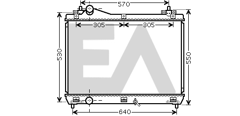 Radiateur, refroidissement du moteur EACLIMA 31R69053