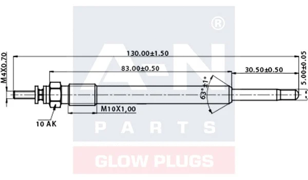 Bougie de préchauffage A-N PARTS A-N128365