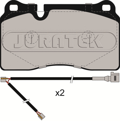 Kit de plaquettes de frein, frein à disque JURATEK JCP062