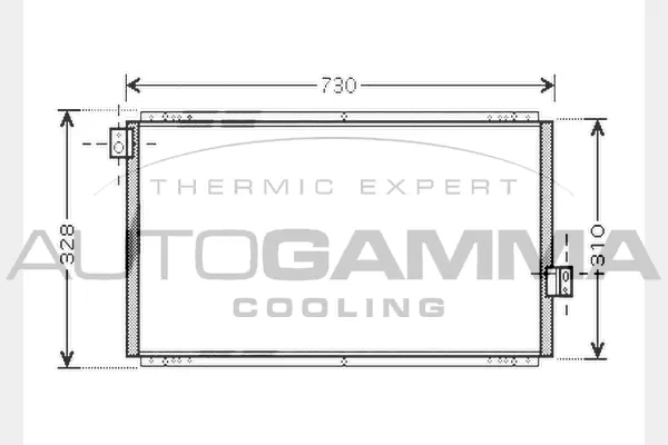 Condenseur, climatisation AUTOGAMMA 104448