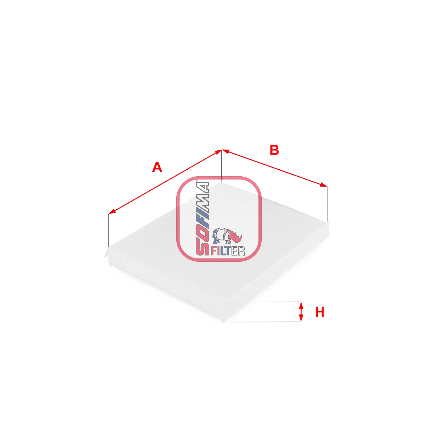 Filtre, air de l'habitacle SOFIMA S 3043 C